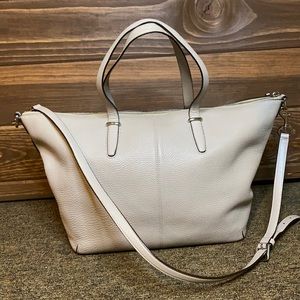 Coach Leather Zip Crossbody Tote